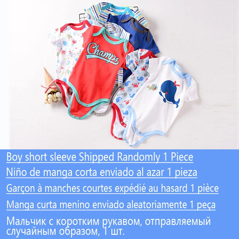 Body Été Manches Courtes Coton Bébé – 1 ou 2 Pièces, 0-24 Mois