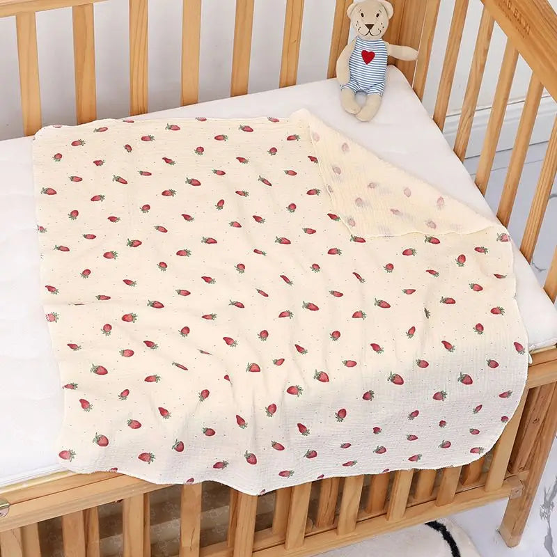 Lange Emmaillotage Coton Mousseline Bébé – 80x80cm, Motifs Cartoon, 0-2,5 Ans