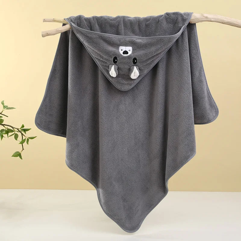 Cape de Bain Bébé Douce & Absorbante – 100% Polyester, Unisexe