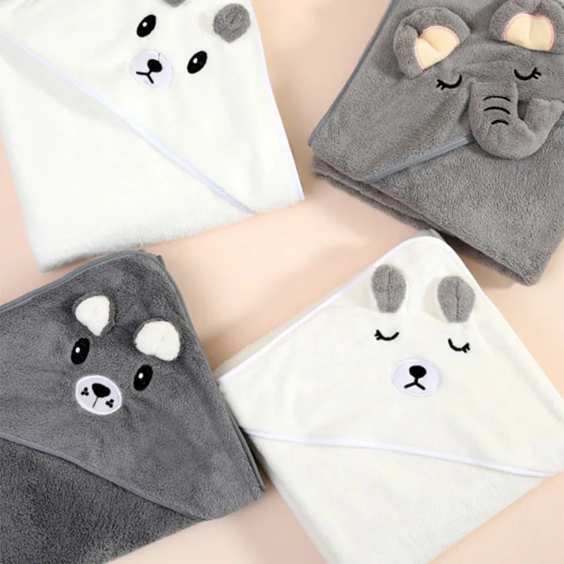 Cape de Bain Bébé Douce & Absorbante – 100% Polyester, Unisexe