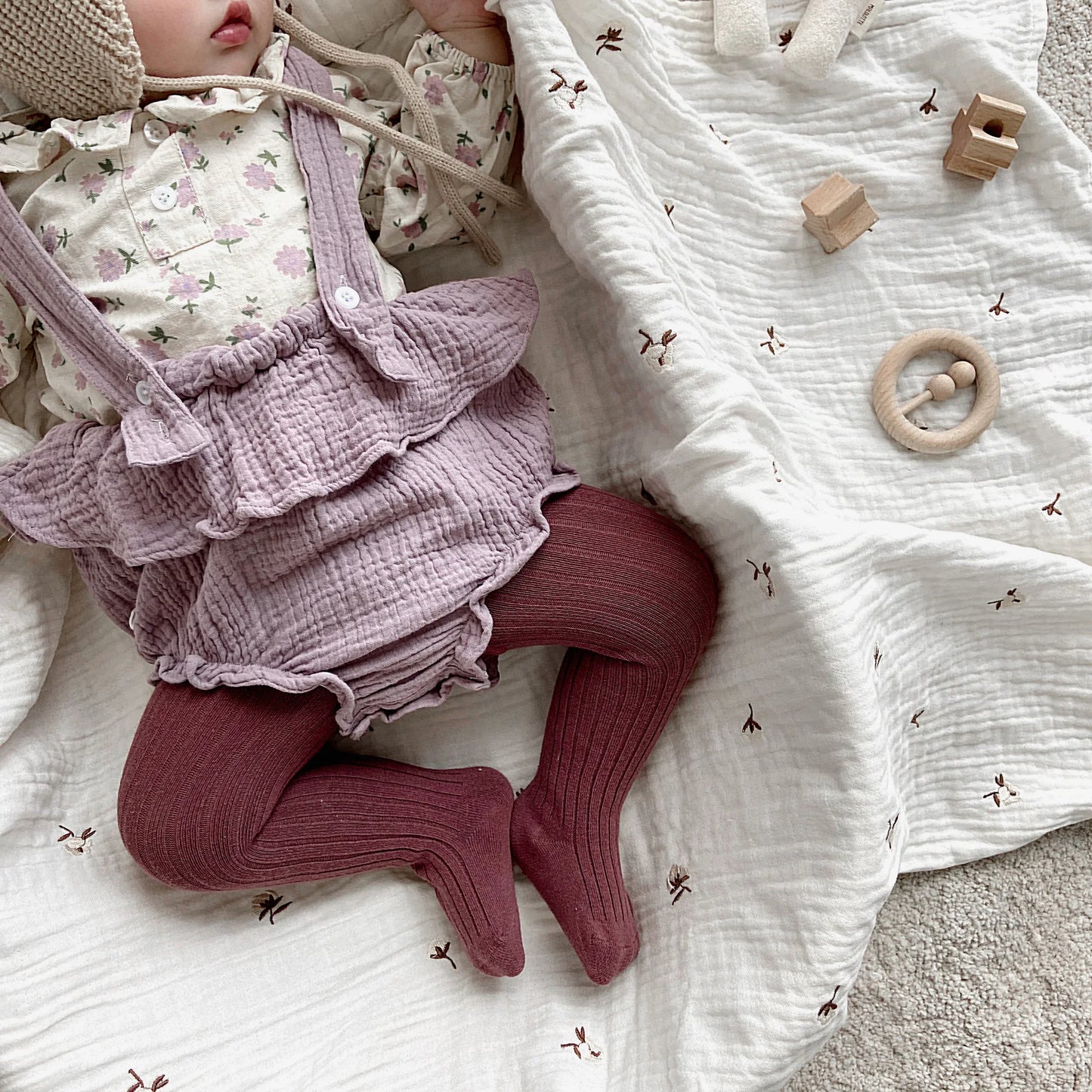 Collants Coton Tricotés pour Bébé & Enfant Fille – 8 Tailles, 0 Mois à 13 Ans