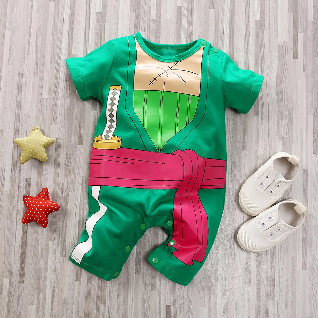 Body Manches Courtes Anime Coton Bébé – Style Japonais, 5 Tailles 0-18 Mois