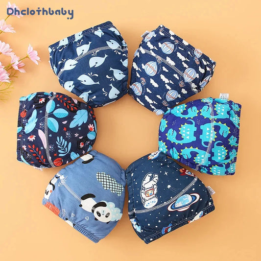 Lot de 4 Culottes Apprentissage Propreté Réutilisables – 100% Coton, 4 Couches, 1-3 Ans