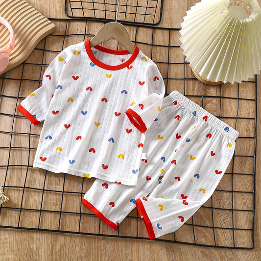 Ensembles de pyjamas pour bébé en coton, Pyjamas pour enfant, Grenouillères bébé à manches longues, Pyjamas pour enfants, Vêtements d'intérieur à motif dessin animé