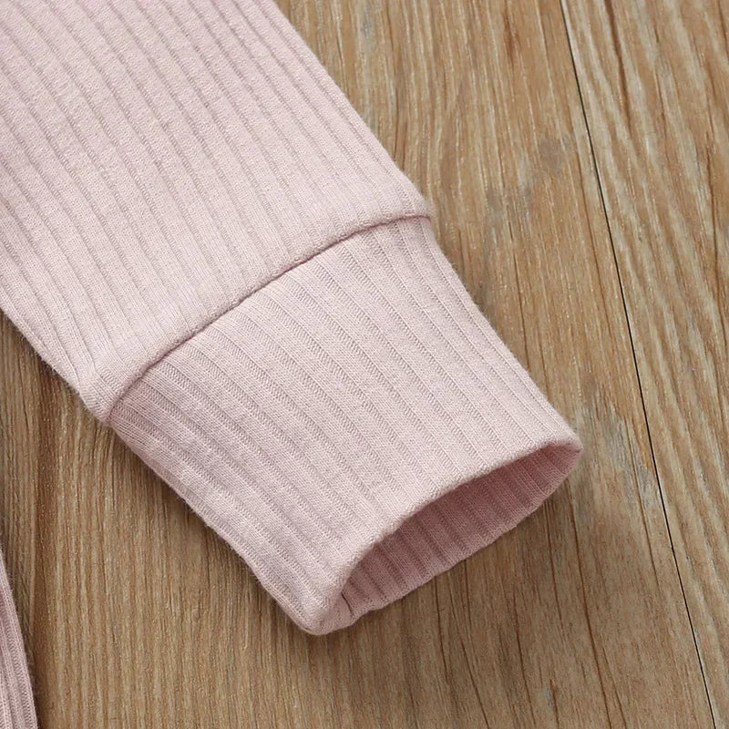 Body Manches Longues Nervuré Coton Bébé – 95% Coton, 5 Tailles 0-18 Mois