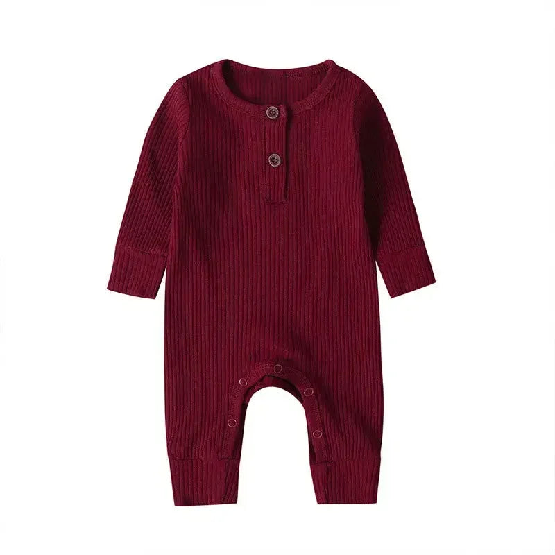 Body Manches Longues Nervuré Coton Bébé – 95% Coton, 5 Tailles 0-18 Mois