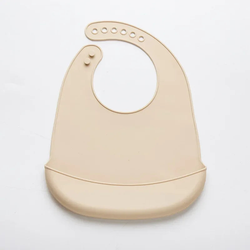 Bavoir Réglable Impérméable en PU Sans BPA pour Bébé – 0-36 Mois, Unisexe