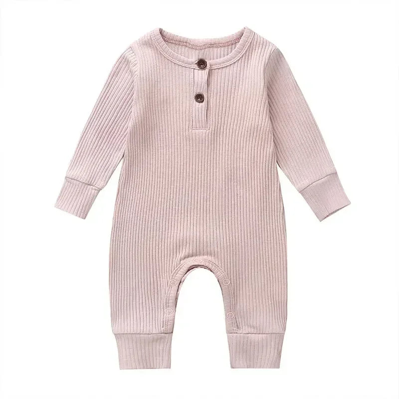 Body Manches Longues Nervuré Coton Bébé – 95% Coton, 5 Tailles 0-18 Mois