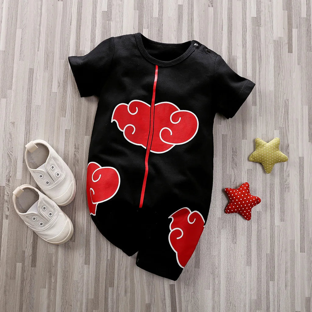Body Manches Courtes Anime Coton Bébé – Style Japonais, 5 Tailles 0-18 Mois