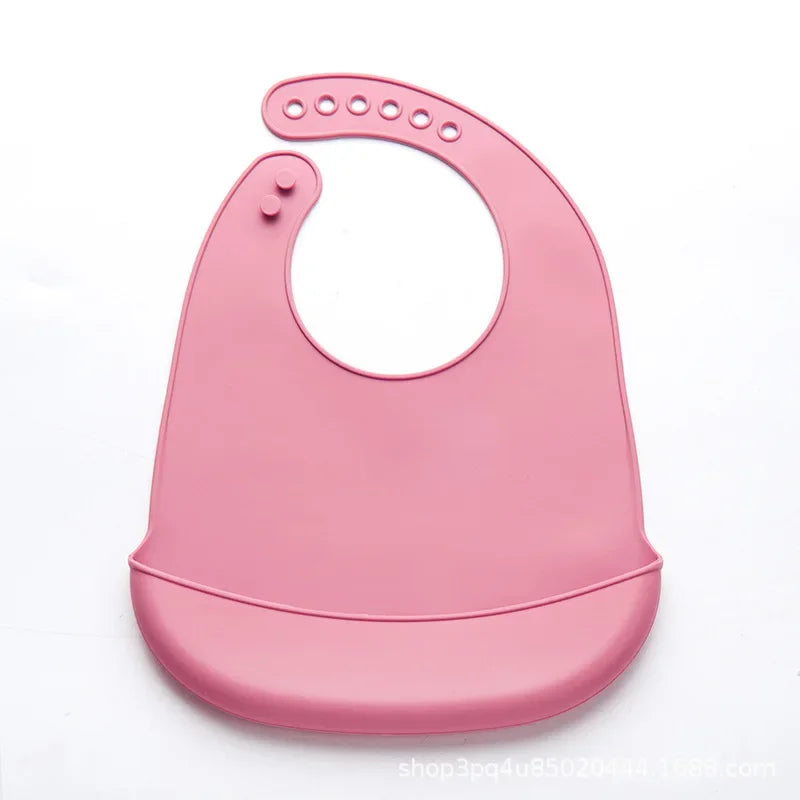 Bavoir Réglable Impérméable en PU Sans BPA pour Bébé – 0-36 Mois, Unisexe