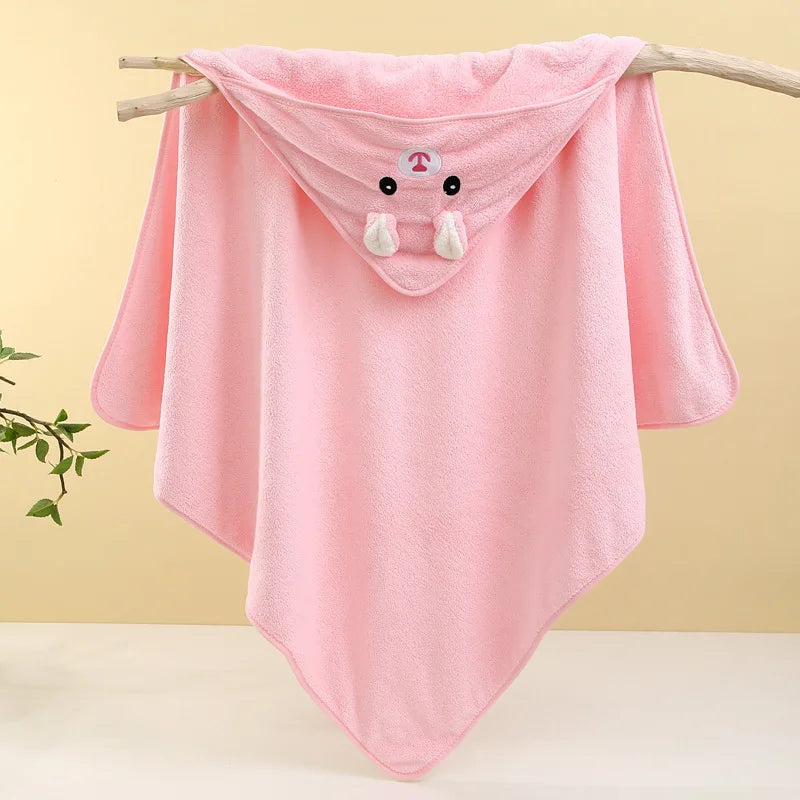 Cape de Bain Bébé Douce & Absorbante – 100% Polyester, Unisexe
