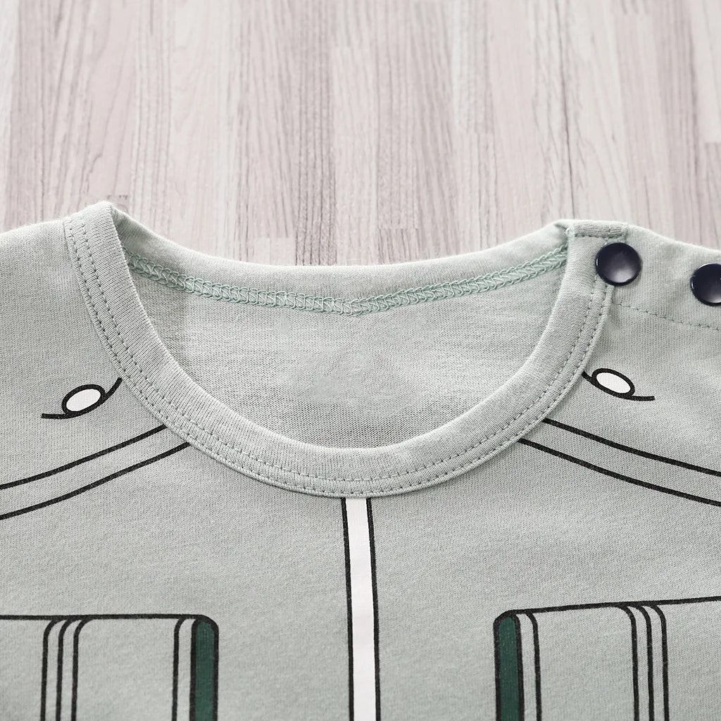 Body Manches Courtes Anime Coton Bébé – Style Japonais, 5 Tailles 0-18 Mois