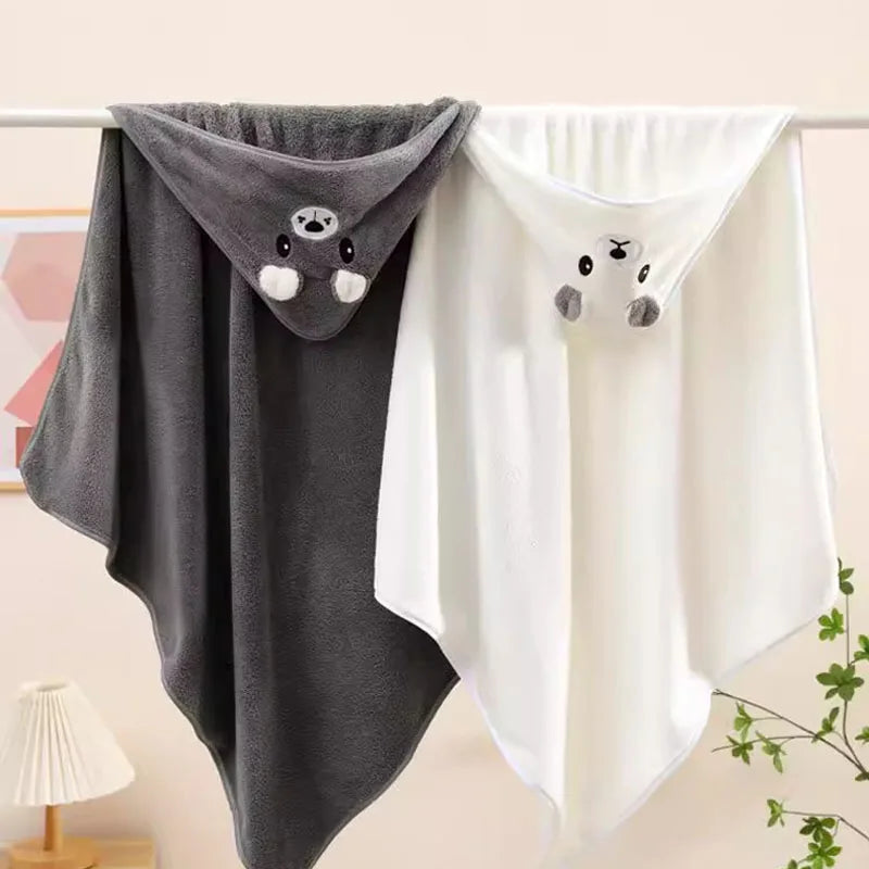 Cape de Bain Bébé Douce & Absorbante – 100% Polyester, Unisexe