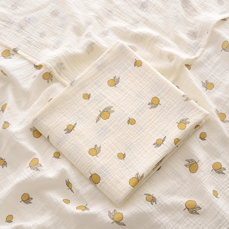 Lange Emmaillotage Coton Mousseline Bébé – 100x100cm, Motifs Cartoon, Unisexe
