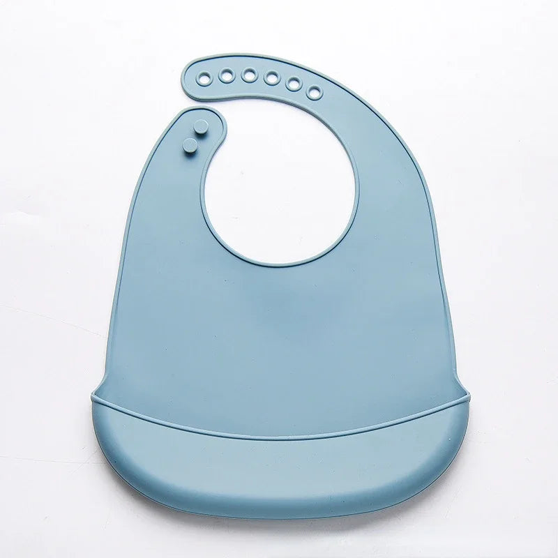Bavoir Réglable Impérméable en PU Sans BPA pour Bébé – 0-36 Mois, Unisexe