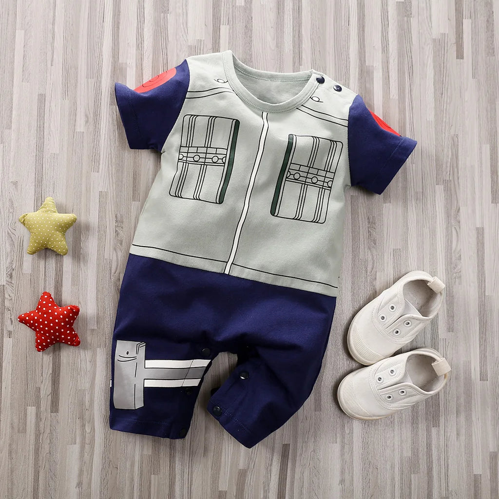 Body Manches Courtes Anime Coton Bébé – Style Japonais, 5 Tailles 0-18 Mois