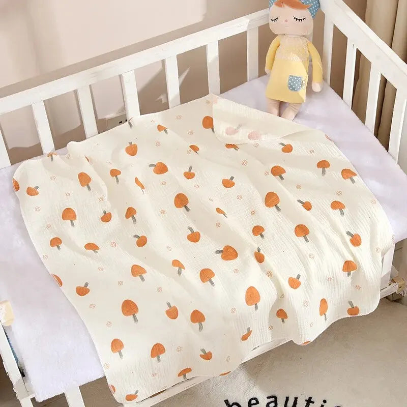 Lange Emmaillotage Coton Mousseline Bébé – 80x80cm, Motifs Cartoon, 0-2,5 Ans