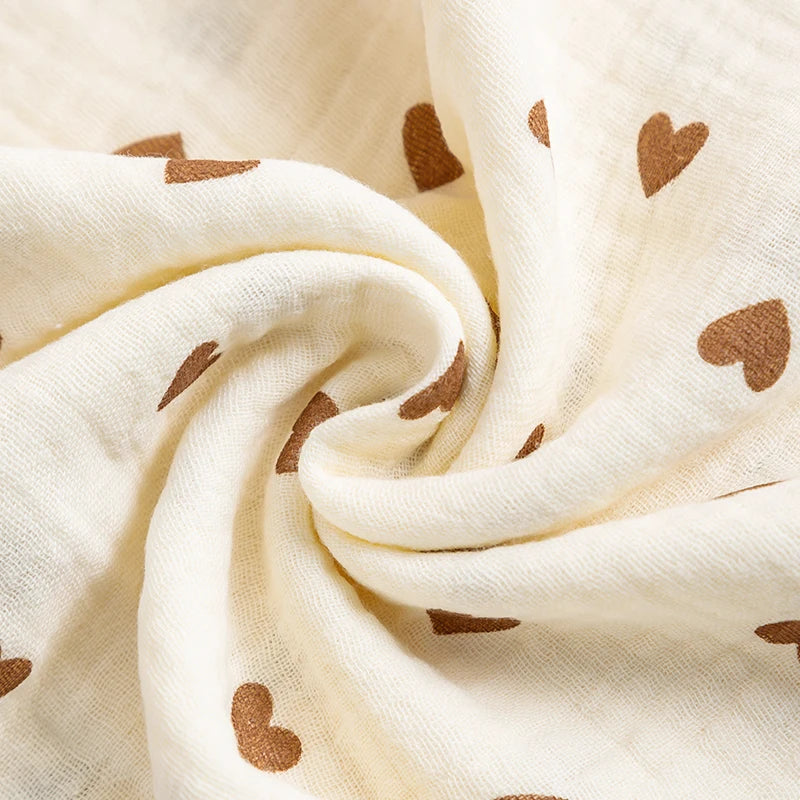 Lange Emmaillotage Coton Mousseline Bébé – 100x100cm, Motifs Cartoon, Unisexe