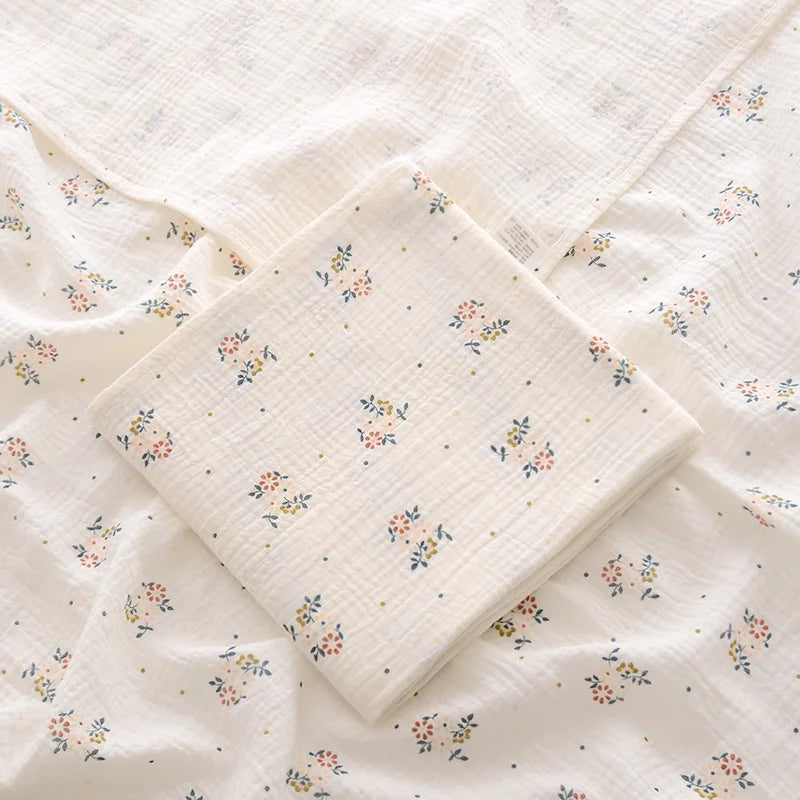 Lange Emmaillotage Coton Mousseline Bébé – 100x100cm, Motifs Cartoon, Unisexe
