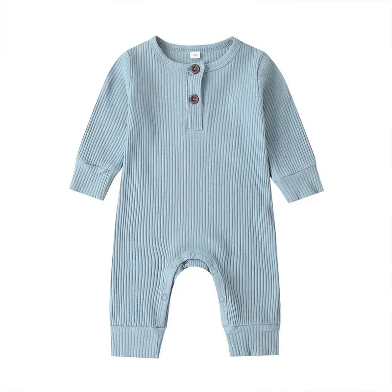 Body Manches Longues Nervuré Coton Bébé – 95% Coton, 5 Tailles 0-18 Mois