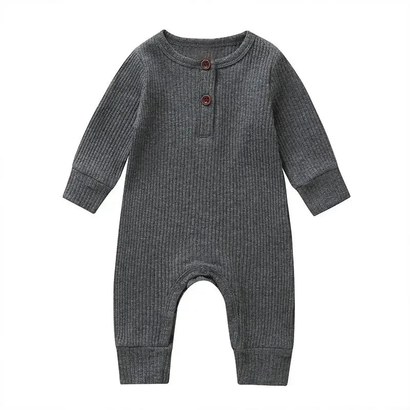 Body Manches Longues Nervuré Coton Bébé – 95% Coton, 5 Tailles 0-18 Mois