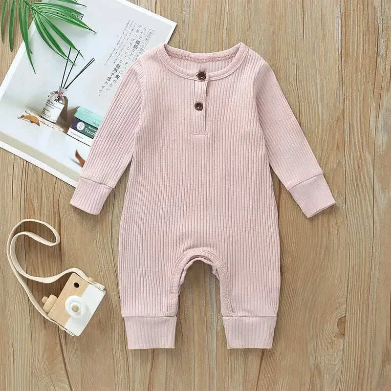 Body Manches Longues Nervuré Coton Bébé – 95% Coton, 5 Tailles 0-18 Mois