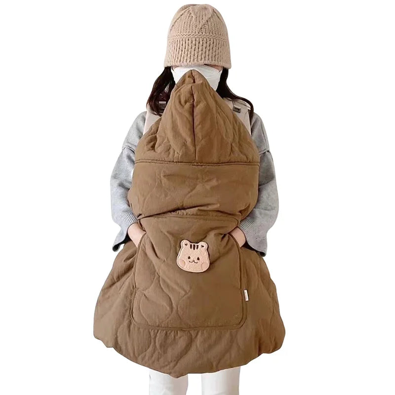 Cape À Capuche Bébé Poussette – Coton Cartoon, 80x85cm, Hiver, 0-1 An