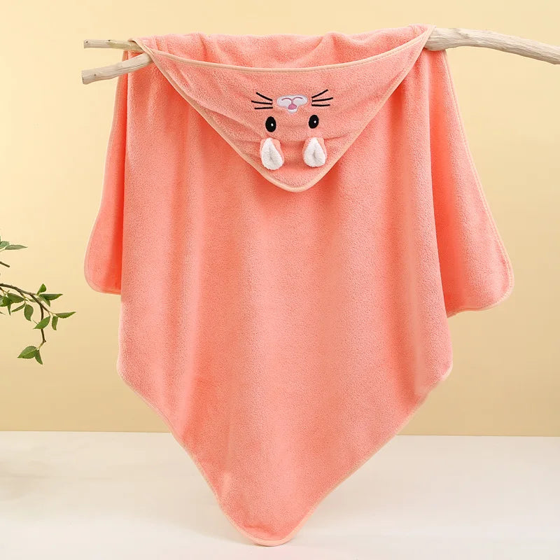 Cape de Bain Bébé Douce & Absorbante – 100% Polyester, Unisexe