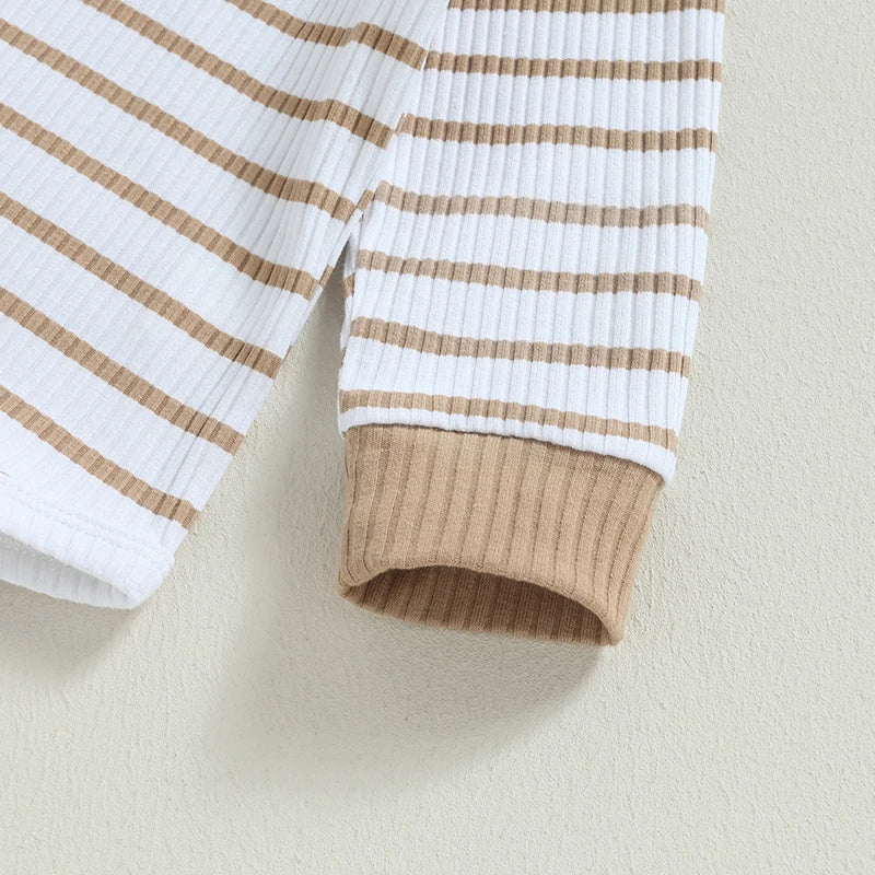 Ensemble 2 Pièces Body Manches Longues + Pantalon Bébé – 93% Coton, 0-24 Mois