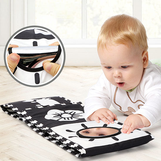 Livre Bébé noir & blanc d'apprentissage et de perception