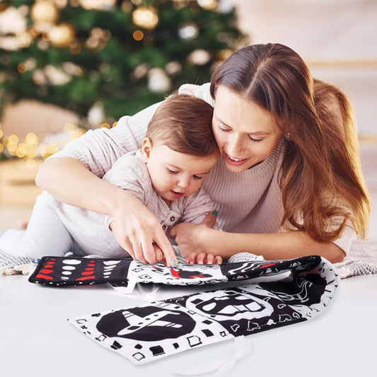 Livre Bébé noir & blanc d'apprentissage et de perception