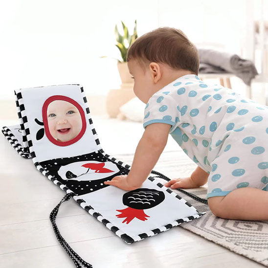 Livre Bébé noir & blanc d'apprentissage et de perception